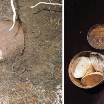 Pareja encuentra lata oxidada con $10 millones de dólares en monedas de oro