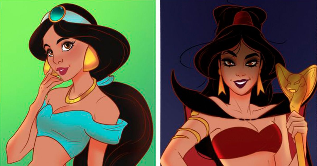 Así se verían las14 princesas de Disney si fueran las villanas de sus películas