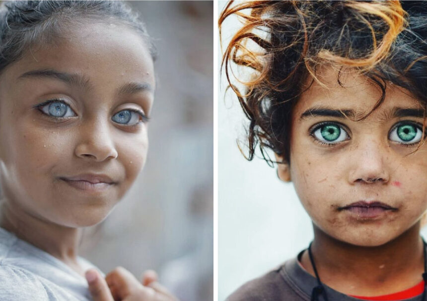 Fotógrafo captura la belleza de los ojos de niños que brillan como gema (20 fotos)