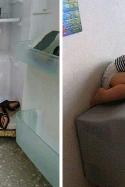 12 Bebés que lograron dormirse en los lugares más inesperados