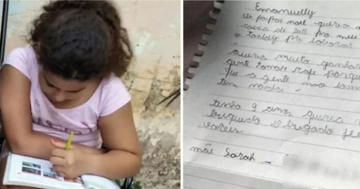 «No tenemos nada para comer» – Una niña le pide a Santa leche para su hermanito