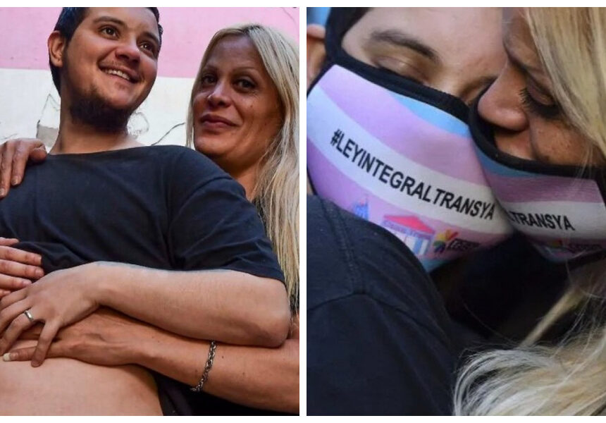 Hombre transgénero en espera de su primer bebé junto a su pareja, una mujer trans