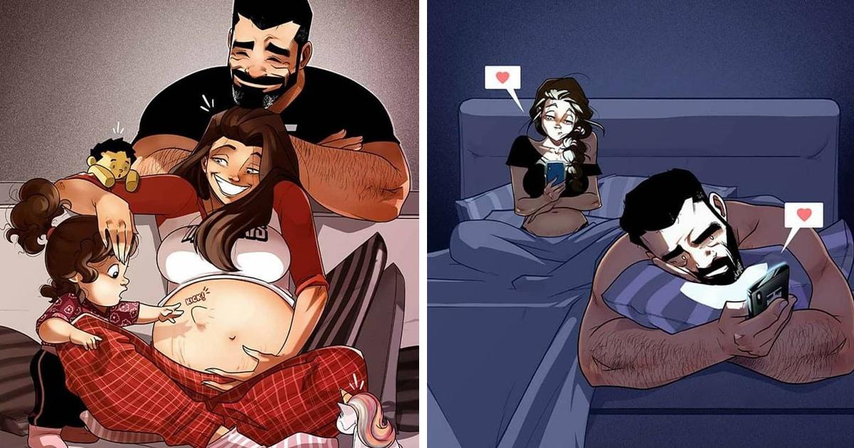 Este artista crea comics sobre la vida en familia con los que te vas a sentir identificado