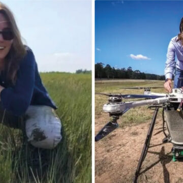 Chica desarrolla un método con drones capaces de sembrar 100 mil arboles por día