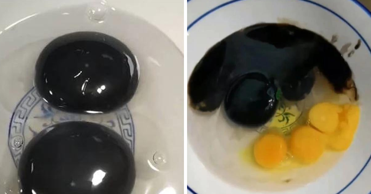 Los huevos con yema negra: algo muy mal está pasando en China