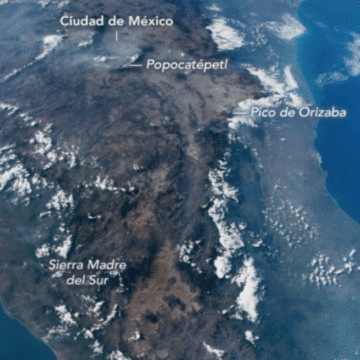 La NASA revela una fotografía de la forma real de México