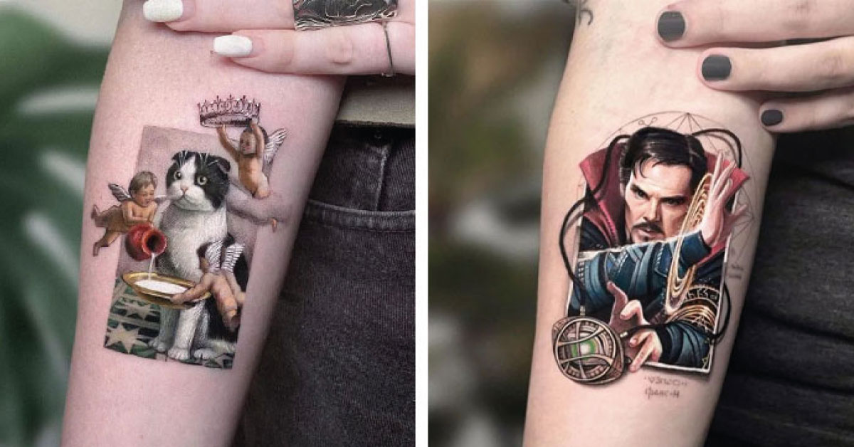 14 tatuajes que parecen verdaderas obras de arte