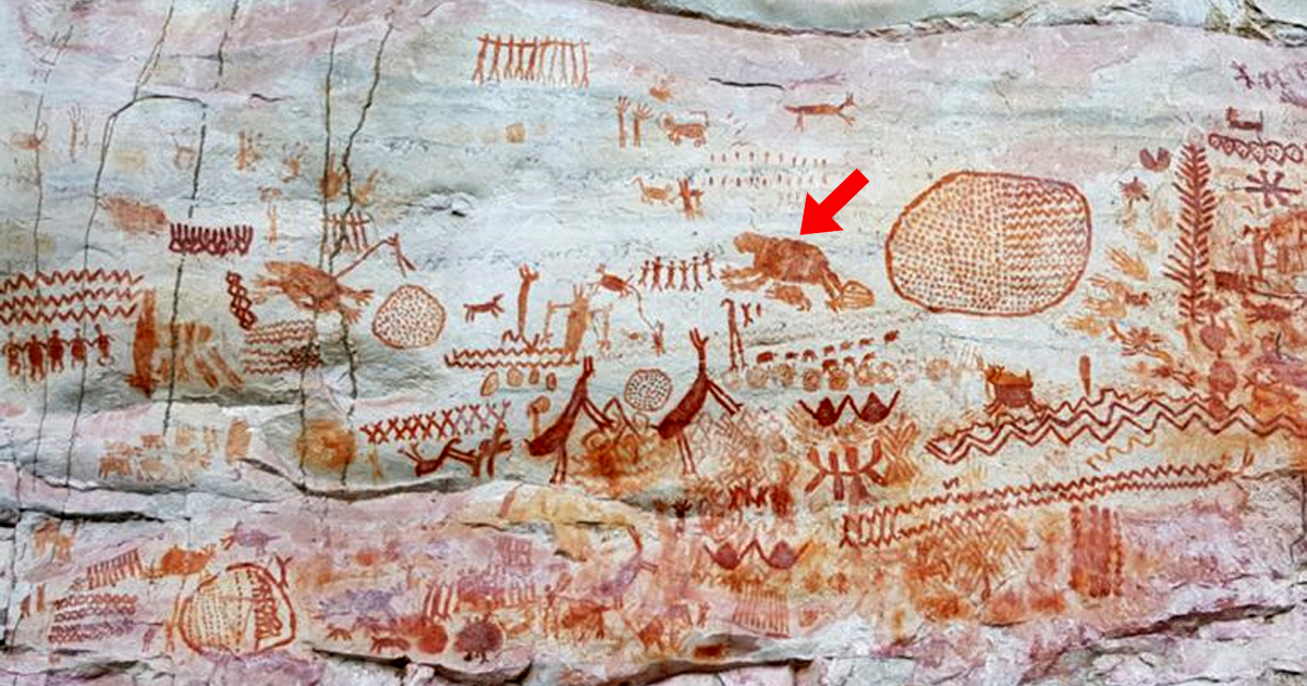 ¿Perezosos gigantes? Pinturas rupestres revelan mega fauna extinta en la Amazonía colombiana