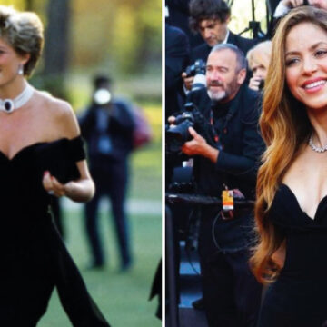 Shakira usó un «vestido de la venganza» como el de Lady Di tras la ruptura. Son muy parecidos