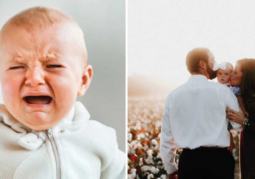 Madre asiste a boda con su bebé de 10 meses y rompe en llanto en medio de la ceremonia