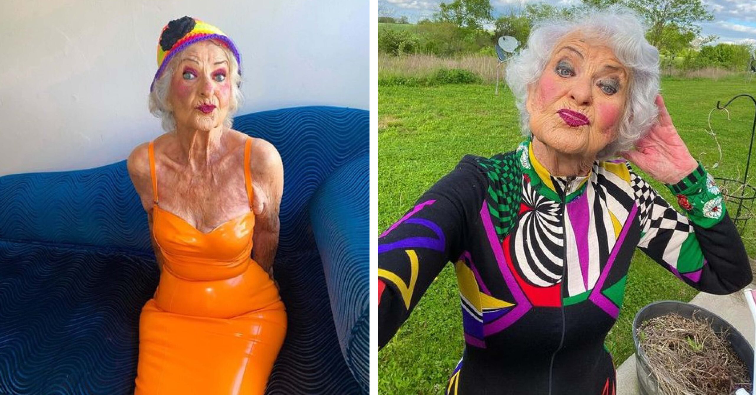 «Soy rebelde»: con 94 años, esta abuelita se viste como adolescente sin importar las críticas