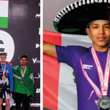 ¡Es para México! Joven gana la primera medalla en artes marciales mixtas