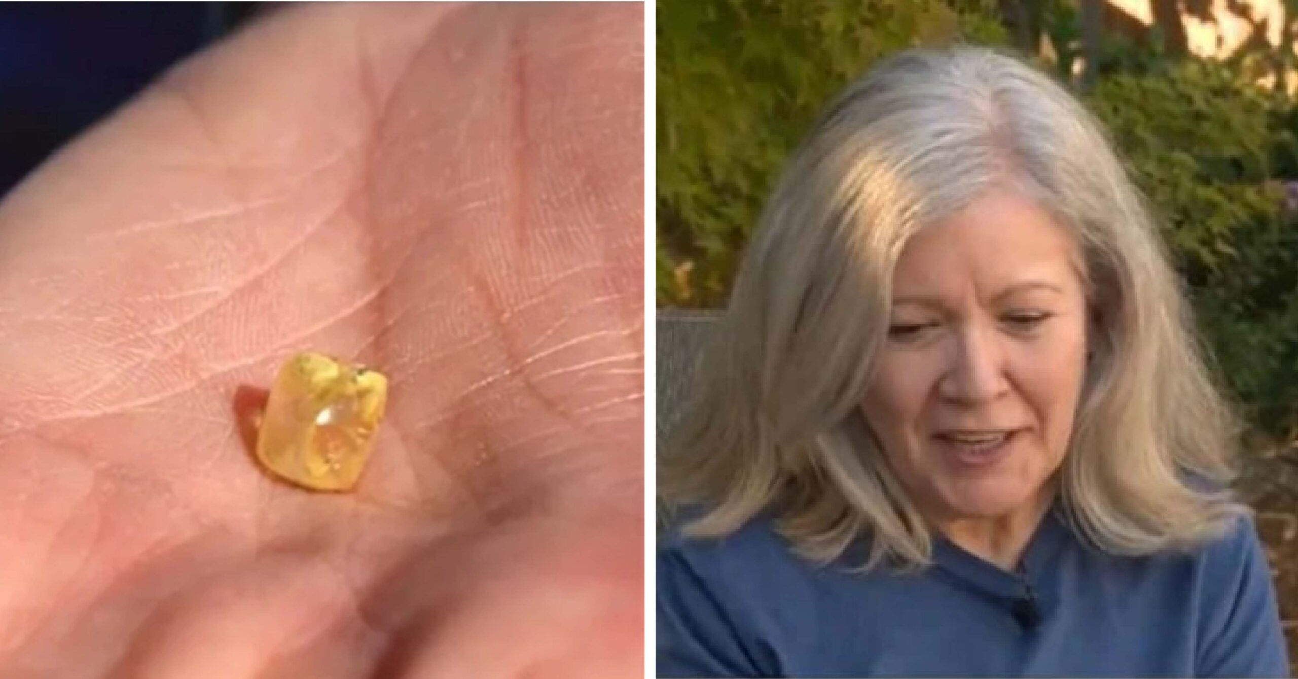 Mujer va de excursión y encuentra diamante amarillo que valdría 100 mil dólares