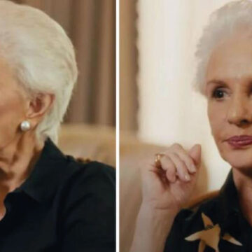 Carolina Herrera a sus 83 años nos enseña a lucir canas con elegancia .
