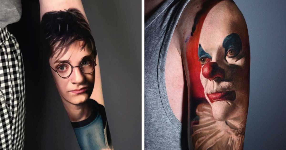 15 tatuajes tan realistas que parecen fotografías