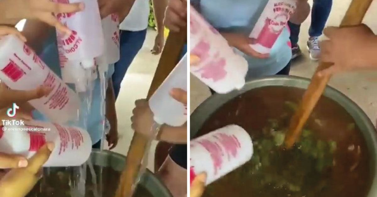 “No lo hagas, compa”: adolescentes preparan aguas locas con alcohol del 96.