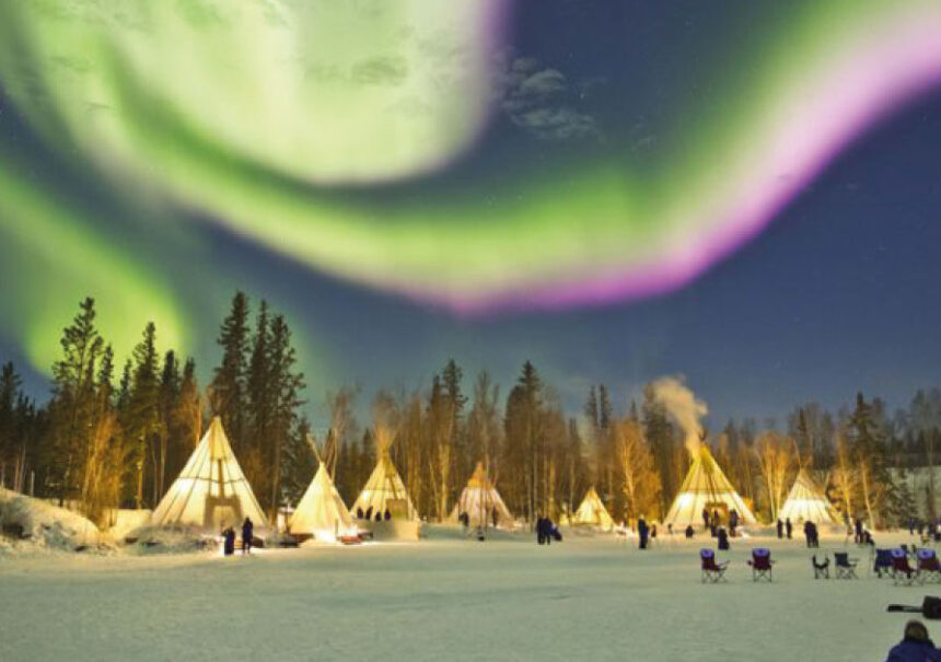 Uno de los mejores lugares del mundo para ver auroras boreales está en Canadá
