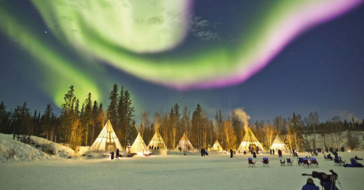 Uno de los mejores lugares del mundo para ver auroras boreales está en Canadá