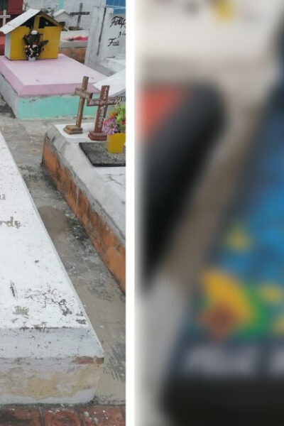 Joven mexicano remodela la tumba de su abuelita y lo elogian en redes
