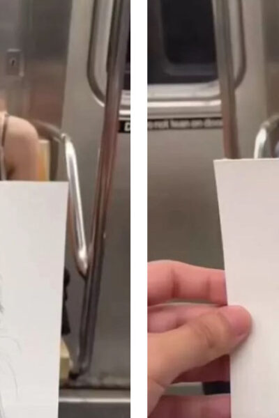 Artista retrata a pasajeros en el metro de Nueva York y crea arte verdadero