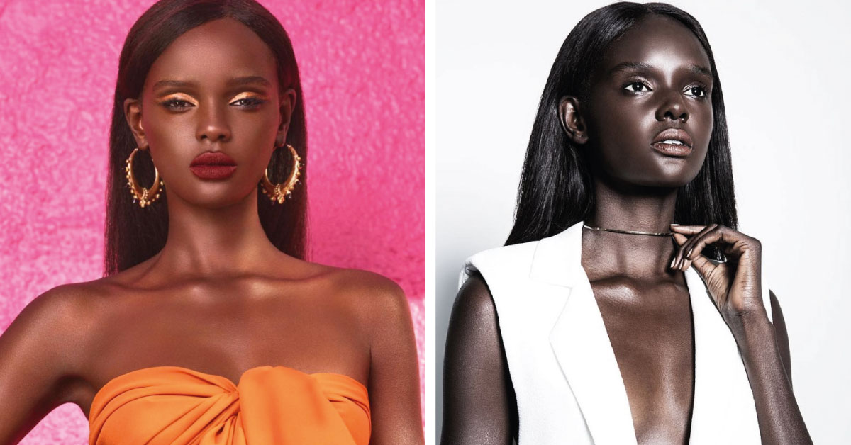 Nyadak, la hermosa modelo australiana-sudanesa que parece una Barbie negra