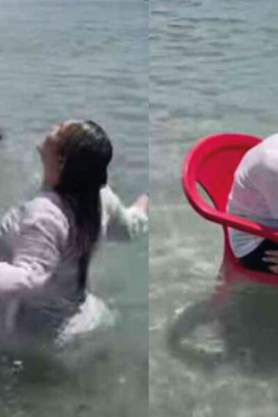 Cumplió el sueño de su abuela de 94 años: la llevó por primera vez al mar.