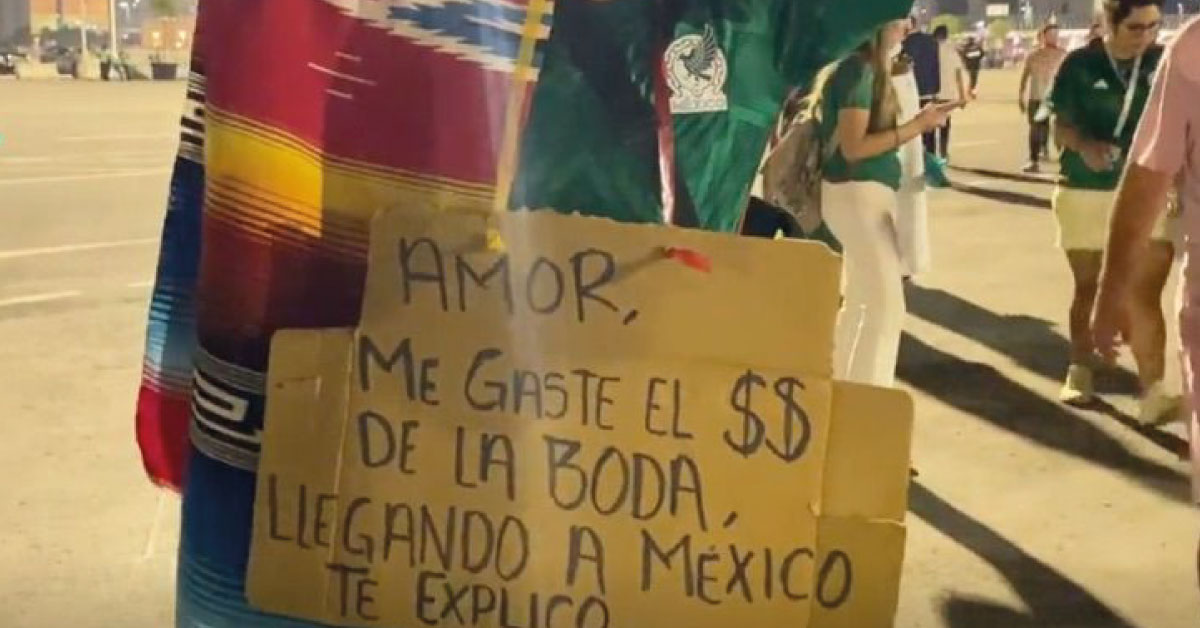 Aficionado mexicano gastó los ahorros de su boda para ir al Mundial: «si no se quiere casar no me ama»