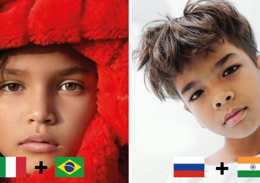 15 niños de padres con diferentes nacionalidades