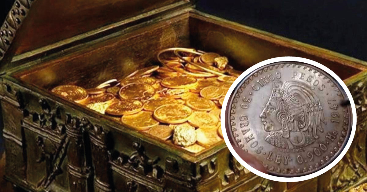 Abuelito encuentra costal con monedas de oro y plata, un verdadero tesoro.