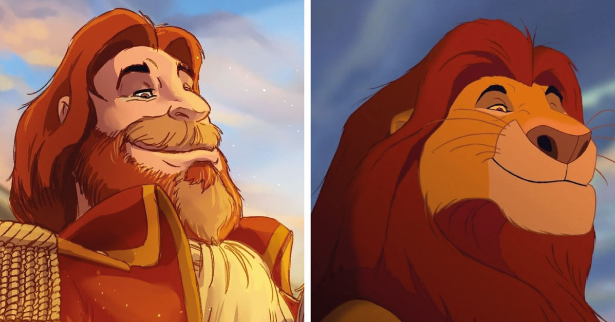 Así lucirían los personajes de “El Rey León” si fueran humanos.