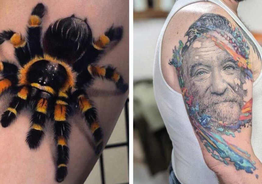 16 tatuajes increíblemente realistas que parecen pinturas