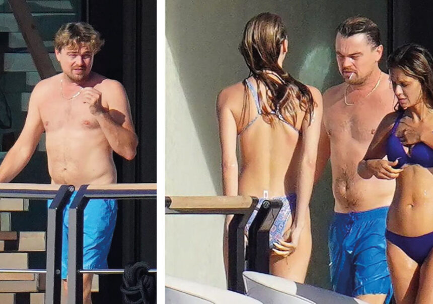 Leo DiCaprio recibe el 2023 en un yate con mujeres y presumiendo su cuerpo