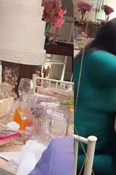 Video: Invitada se lleva toda la mesa de dulces de la boda.
