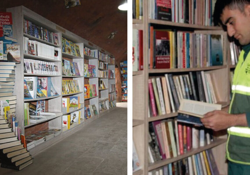 Trabajadores de basura crean una biblioteca de libros desechados