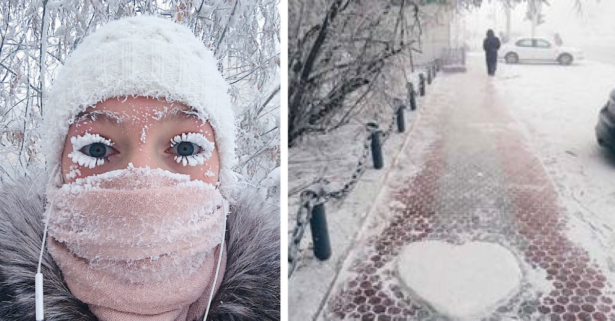 El termómetro marcó -62ºC en el pueblo más frío del mundo y las fotos fueron impactantes