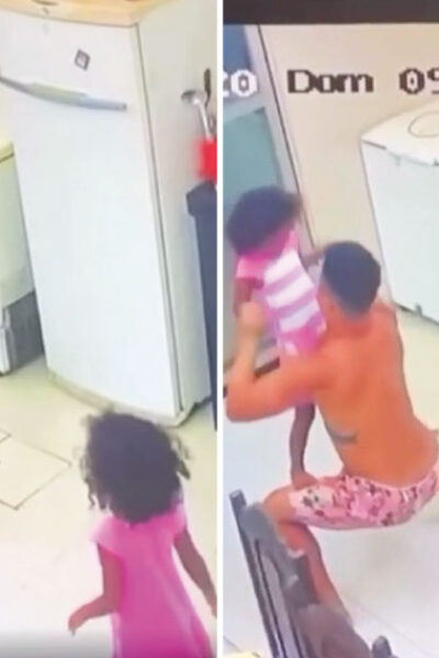 Dejó a su hija de 4 años sola con un amigo, no se imaginó lo que las cámaras de seguridad captaron.
