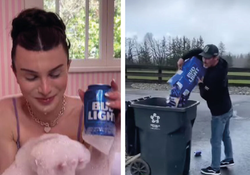 Bud Light colaboró con modelo trans y consumidores están tirando sus cervezas a la basura
